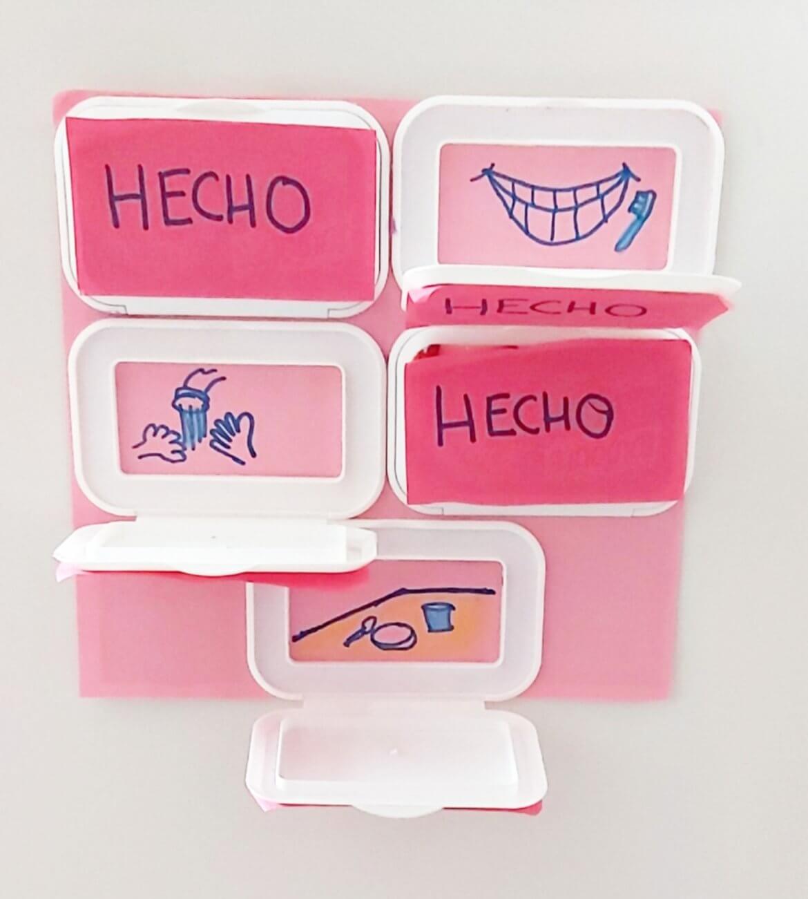 tablero de rutinas para niños