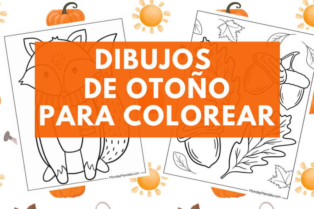 dibujos de otoño para niños