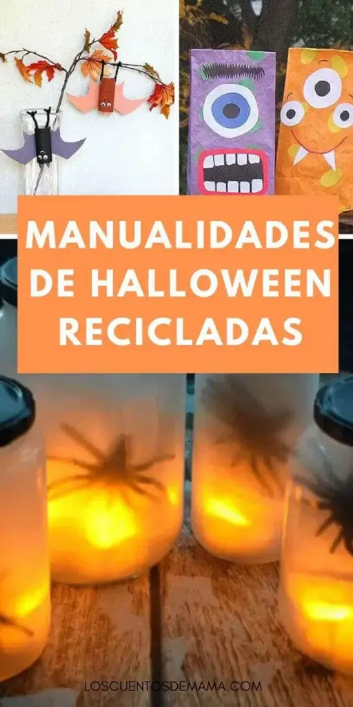 manualidades de halloween con materiales reciclaje