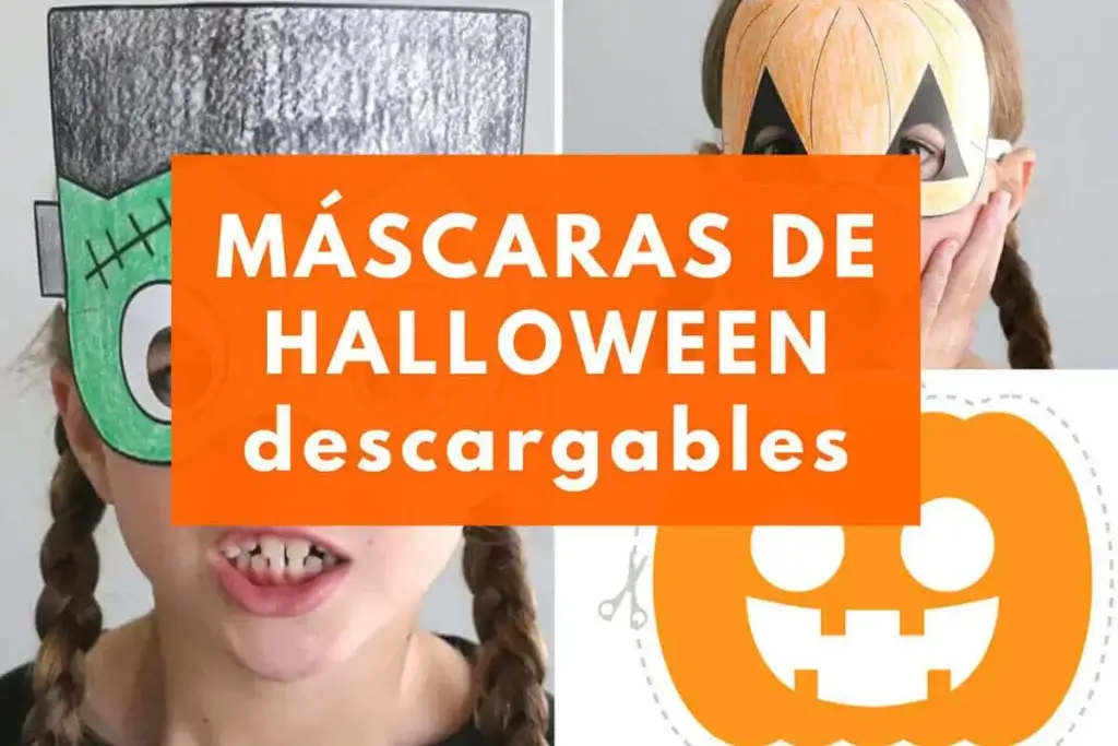 mascaras para niños de halloween