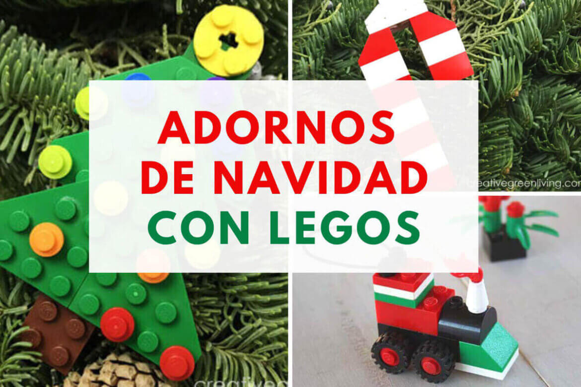 adornos de navidad con lego