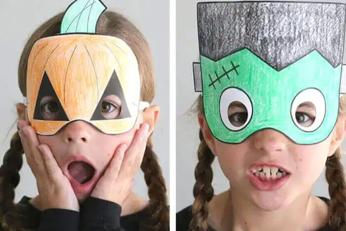 mascaras de Halloween imprimibles para niños
