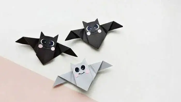 murcielagos de papiroflexia facil para niños 