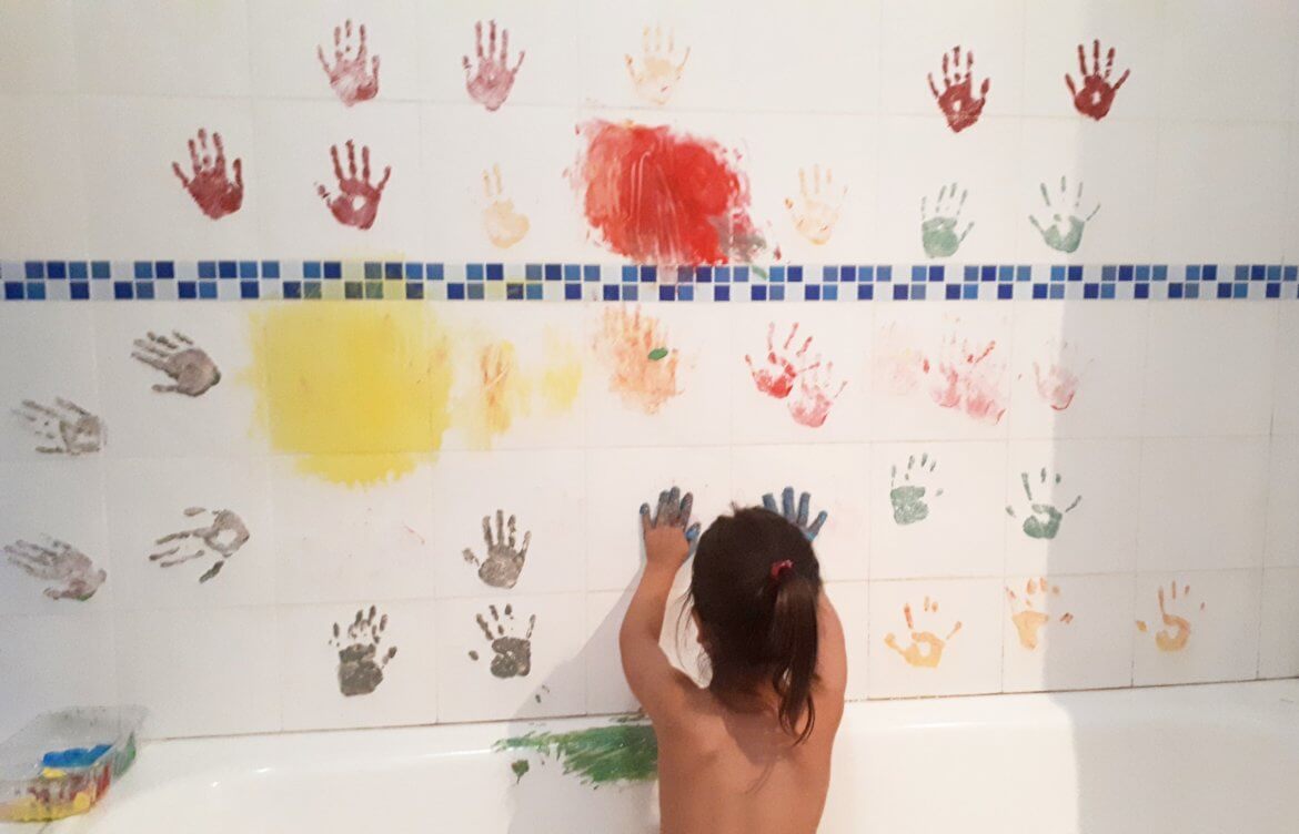 pintura de dedos para niños