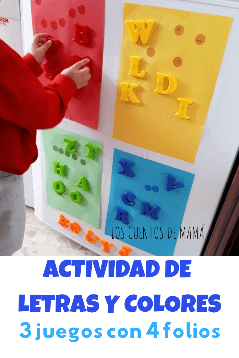 actividad para aprender letras y colores