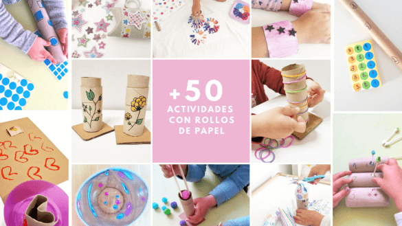 actividades con rollos de papel