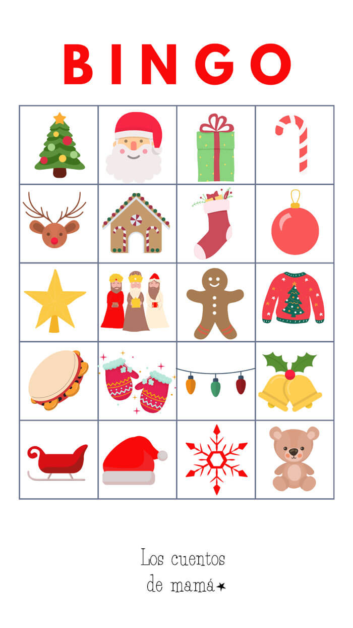 bingo navidad niños