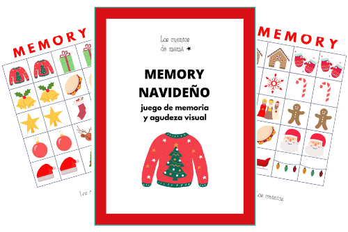 memory navideño para niños