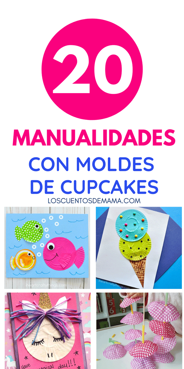 ideas de manualidades para reutilizar moldes de cupcakes