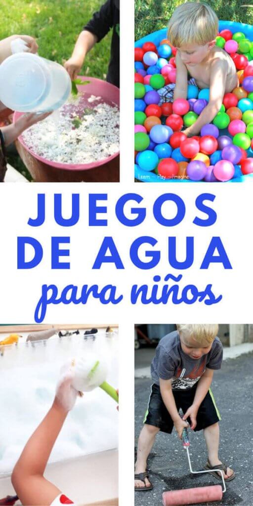 juegos con agua para niños