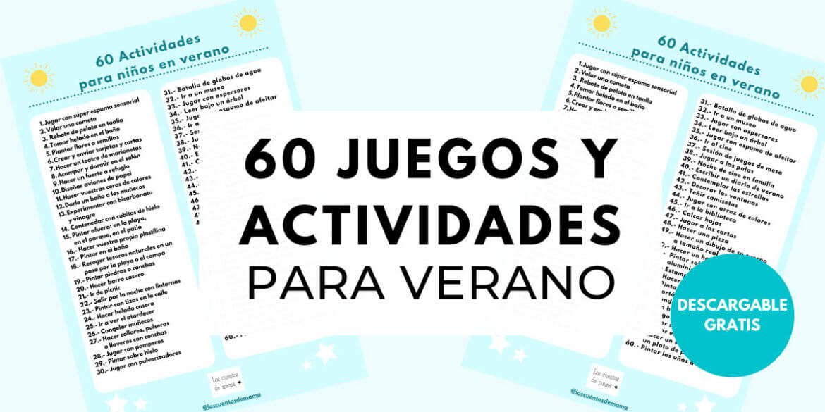 juegos y actividades infantiles para el verano