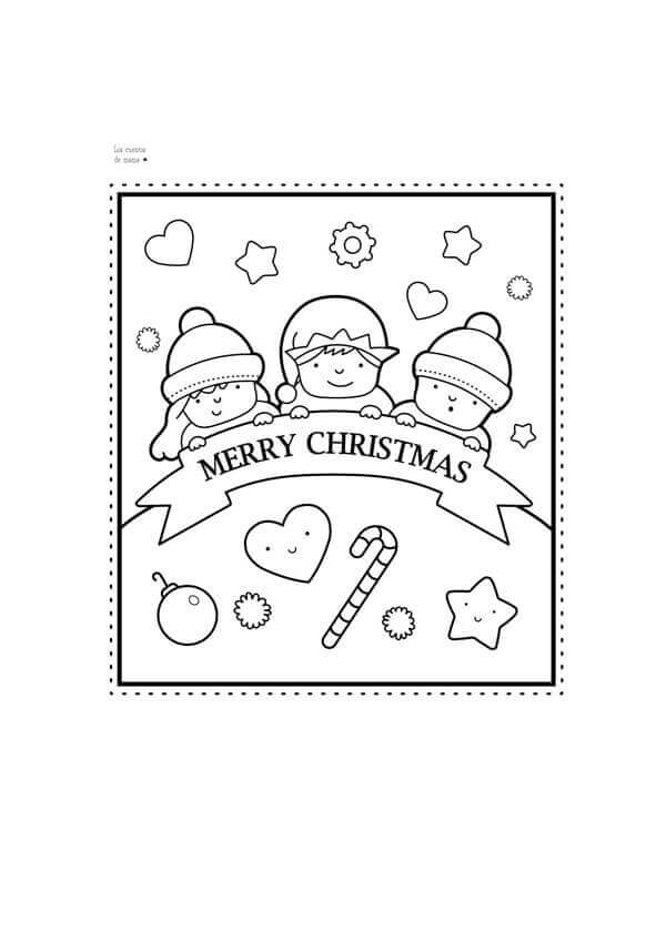 dibujos navideños para niños