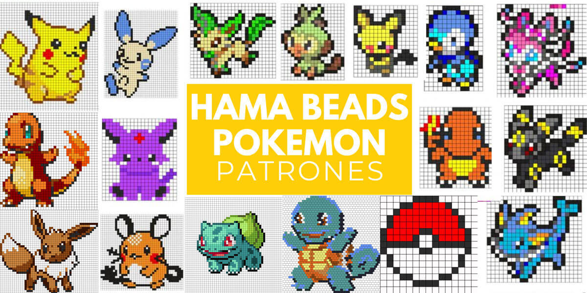 Hama Beads Pokemon 【+100 Plantillas】