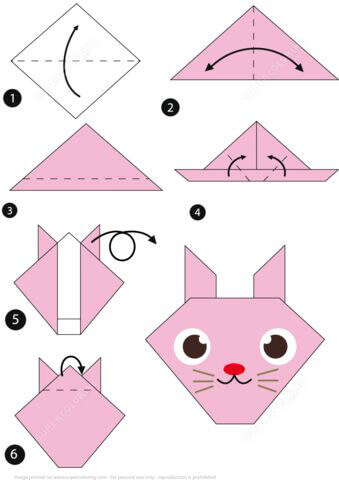 como hacer conejo de papel