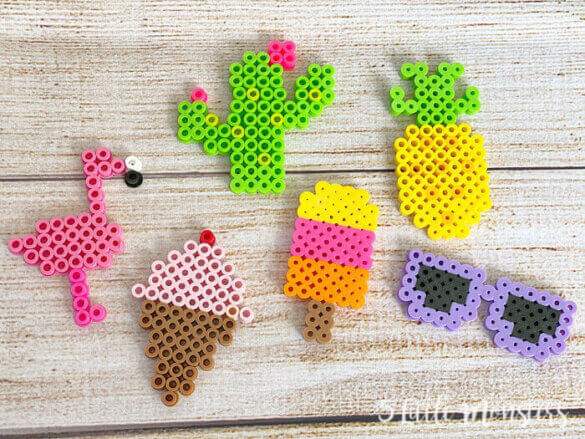 PLANTILLAS DE HAMA BEADS DE VERANO