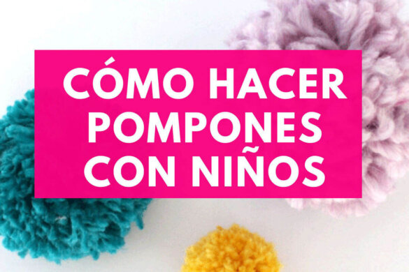 como hacer pompones de lana