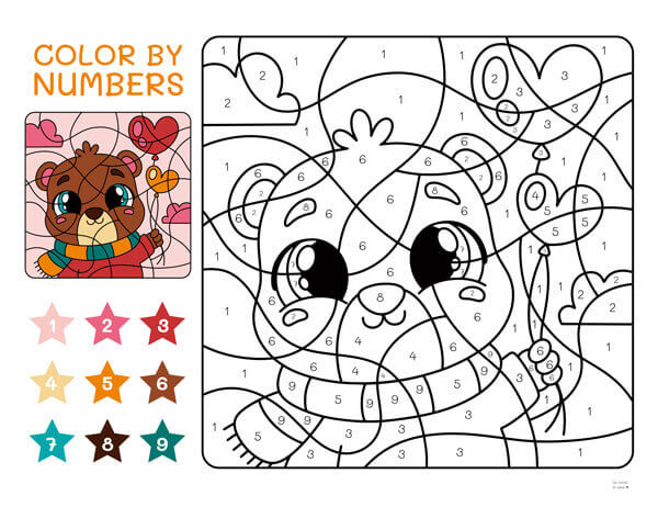 Pintar por números - Para niños