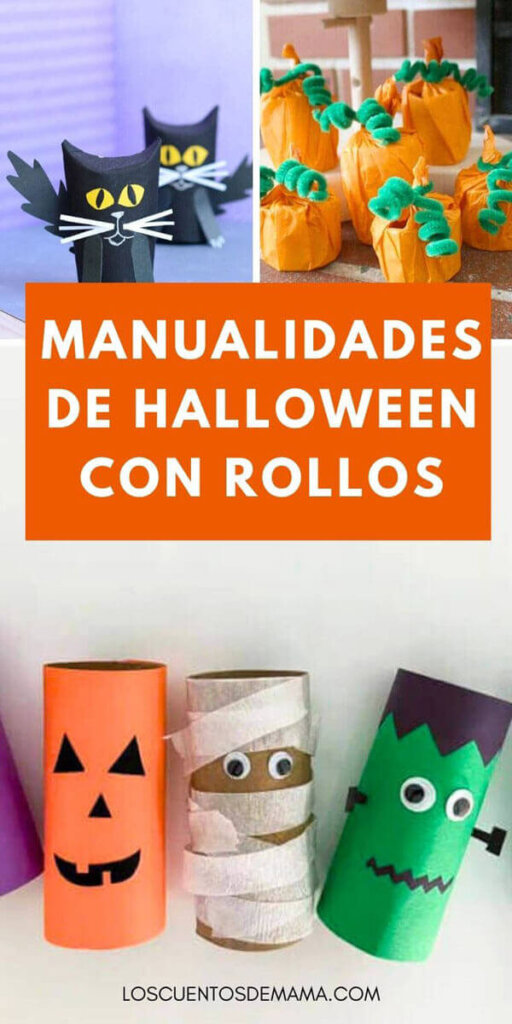 ideas de manualidades de halloween con rollos