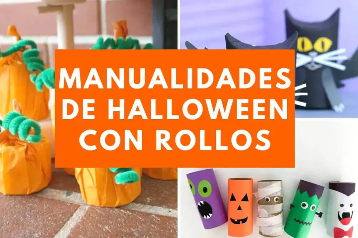 manualidades de halloween con rollos