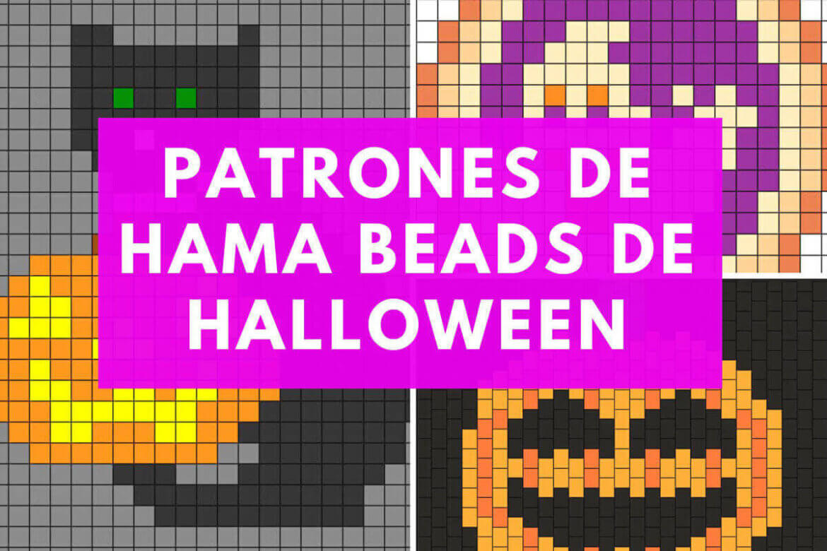 patrones de hama beads de halloween