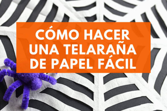 como hacer una telaraña de papel
