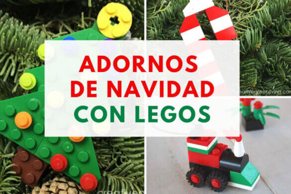 adornos de navidad con lego