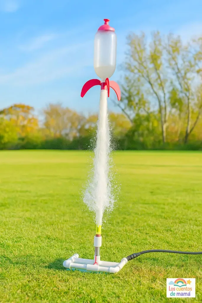 como hacer un cohete de agua