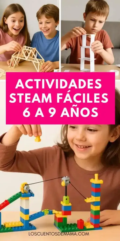 ideas steam faciles para niños de 6 a 9 años